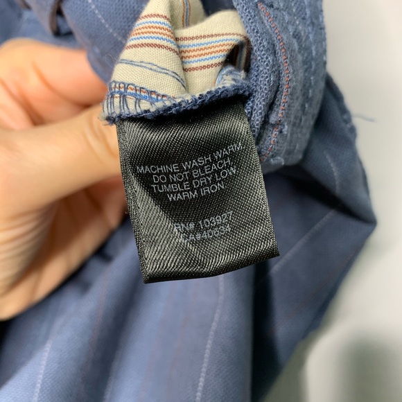 Marc Jacobs Blue Pinstripe Skirt with Flare - Picture 6 of 7